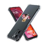 Husa antisoc pentru motorola moto g05, airbag pro, transparent, girl power
