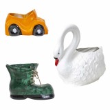 Pachet decor pentru gradina, lebada, masinuta si bocanc / EXT 10385