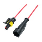 Set conector auto etans 1 pin, superseal, 12V 24V, mufa tata-mama cu fire pentru instalatii auto (OKN428-11-1)