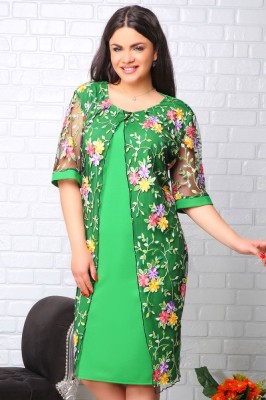 Rochie de Ocazie Selia Verde DeschisMarimea foto