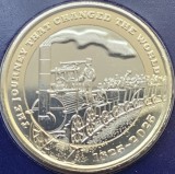2 pounds 2025 Marea Britanie, 200th Anniversary of the first public railway, Bunc, Coincard, km#2859