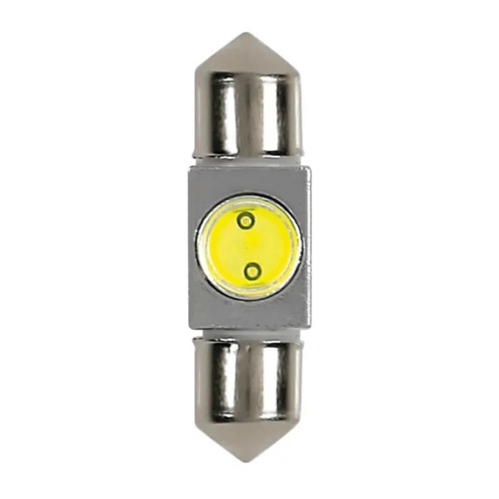Bec Hyper-Led2 - 1SMD 12V sofit 10x36mm soclu SV85-8 1buc - Alb Garage AutoRide