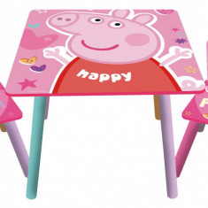 Set masuta si 2 scaunele Peppa Pig