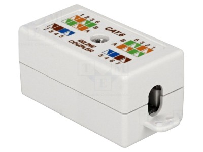 Conector RJ45 pe cablu Cat 6 foto