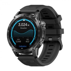 Smartwatch Zeblaze Stratos 2 Plus Negru, 1.43 AMOLED, HRV, ECG, Monitorizare sanatate, Functii sport, Bluetooth Call, 530 mAh, Android 5.0 or iOS 10.0