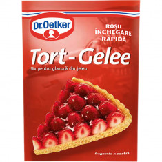 Tort Gelee Glazura din Jeleu Rosu Dr.Oetker, 8g, Jeleu, Jeleu pentru Tort, Jeleu pentru Prajituri, Jeleu Instant, Jeleu Fructe, Tort Gelee Dr.Oetker, foto