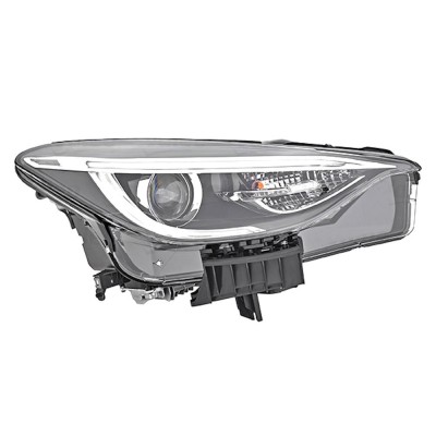 Far Infiniti Q30; dreapta, halogen, ECE, ajustare electrica, fara unitate control LED, bec H9, 260105DA0A, 2605DA0A, 260105DA0C, 2605DA0C, 2605DA0D, foto