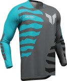 Tricou ATV/Cross Thor Shredder, culoare gri/albastru, marime L Cod Produs: MX_NEW 29108868PE