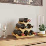 Raft de vin, pentru 6 sticle, 35x18x25,5 cm, bambus GartenMobel Dekor, vidaXL