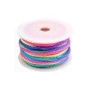 Snur rasucit lucios, 25 m, diametru 3 mm, Multicolor, Crisalida