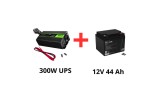 Green Cell Alimentare ne&icirc;ntreruptibilă pentru pompe de circulație 300W + acumulator 44Ah