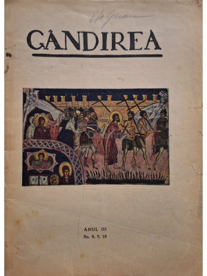 Revista Gandirea, anul III, nr. 8, 9, 10 (editia 1924) foto