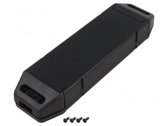 Carcasă Alimentator ABS Neagră 44x163x24 mm