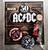ACDC 50 ani 3 insigne aniversare 2.2 cm pins original nou deosebit badget rock AC DC accesorii geaca pile rocker