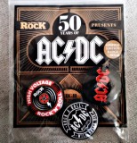 ACDC 50 ani 3 insigne aniversare 2.2 cm pins original nou deosebit badget rock