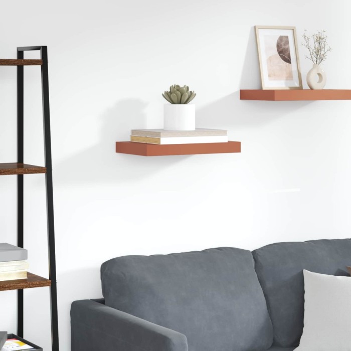 vidaXL Raft de perete Pe perete Roșu 40 x 23,5 x 4 cm Lemn compozit 42019920