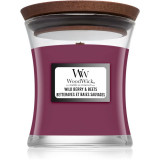 Woodwick Wild Berry &amp; Beets lum&acirc;nare parfumată cu fitil din lemn 85 g