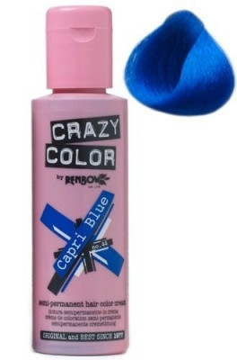 Crazy Color vopsea nuantatoare semipermanenta 100 ml - capri blue nr.44 foto