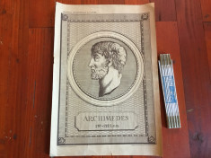 Design / Vintage - afis / material didactic din perioada comunista / Archimede ! foto