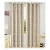 Draperie Chenille DK-WJ23A, Atria, poliester, bej nisip, semiopac, 280 cm