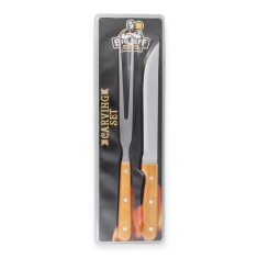 Set cutit + furculita pentru gratar BIG JEFF BBQ MASTER