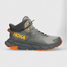 Hoka pantofi Trail Code GTX barbati, culoarea gri