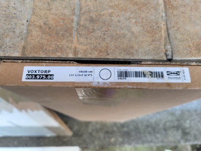 Front sertar alb lucios sertar bucătărie Ikea Voxtorp foto