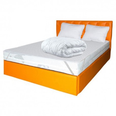 Set Saltea cu spuma poliuretanica HR Memory Foam 4cm Zeus Memory Comfort Dodolut 180x200x20cm, husa hipoalergenica, fermitate tare, greutate max. sust foto