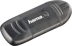 Card reader Hama 114731 USB 2.0 SD / MMC Black foto
