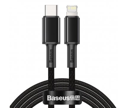 Cablu alimentare/date Baseus High Density Braided, USB-C la Lightning
