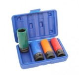 Set 4 Tubulare de Impact 1/2&quot;, cu protectie pentru jante de aliaj 17mm, 19mm, 21mm, 22mm, Oem