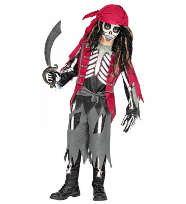 Costum Pirat Schelet Copii foto