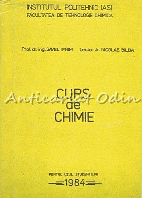 Curs De Chimie - Savel Ifrim, Nicolae Bilba foto
