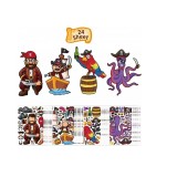 Cumpara ieftin Set 600 stickere decorative cu pirati Zerhok, multicolor