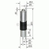Filtru combustibil BMW Seria 3 Cupe (E46) (1999 - 2006) BOSCH 0 450 905 952