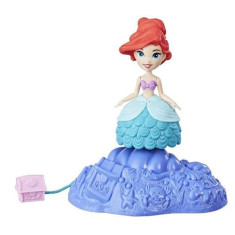 Mini Figurina Disney Princess Ariel Cu Suport Rotativ foto