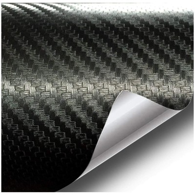 Folie colantare auto Carbon 3D Negru, 3m x 1,27m foto