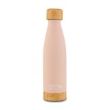 Sticla termoizolanta calatorii bambus Nava 500 ml roz FitLine Training