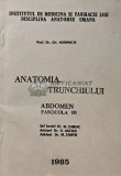 Anatomia trunchiului. Abdomen, fascicola 3 - 1985 - GH. Adomnicai (A228)