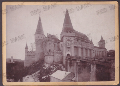 2991 - HUNEDOARA, Hunyad Castle, Romania ( 18/13 cm ) - CDV old Photocard foto