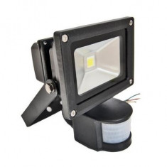 Proiector LED 10W cu Senzor Miscare Alb Rece 220V foto