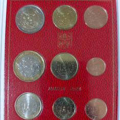 Vatican 2024 - set complet de la 1 cent la 2 euro + monedă comemorativă 5 euro