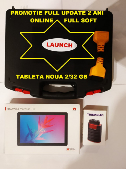 Kit Diagnoza Thinkdiag T4.0 soft full activat 2024 + tableta Huawei 10 Inch