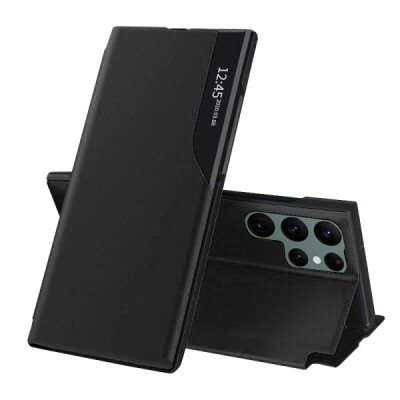 Husa pentru Samsung Galaxy S22 Ultra 5G S908, Techsuit, eFold, Neagra foto