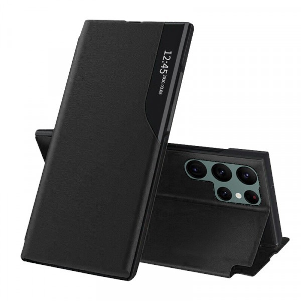 Husa pentru Samsung Galaxy S22 Ultra 5G S908, Techsuit, eFold, Neagra