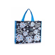 Sacosa cumparaturi poliester multicolor decor Floral 45x12x55H