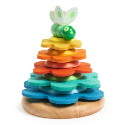 Jucarie Montessori Turn flori si fluture Djeco foto