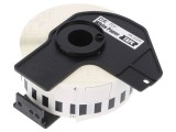 Etichetă Autoadezivă Albă 29mm x 30,48m Culoare Caracter Neagră