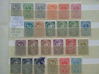 1919- Austria-Rep.D.-Ost.-Mi 255-274-c.set-24val.-21MH-3st. foto