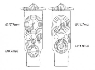 Supapa expansiune clima BAV, Citroen Berlingo, 1996-2002, Evasion, 1994-2002, Jumpy, 1995-2006, XM, 1989-2000, motor benzina; diesel foto